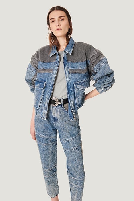 JUVAR BLACK/BLUE DENIM DRESS 1