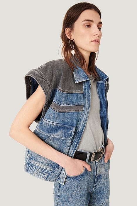 JUVAR BLACK/BLUE DENIM DRESS 4