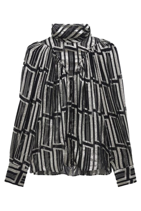 CLAIRETA BLACK/SILVER TOP 4