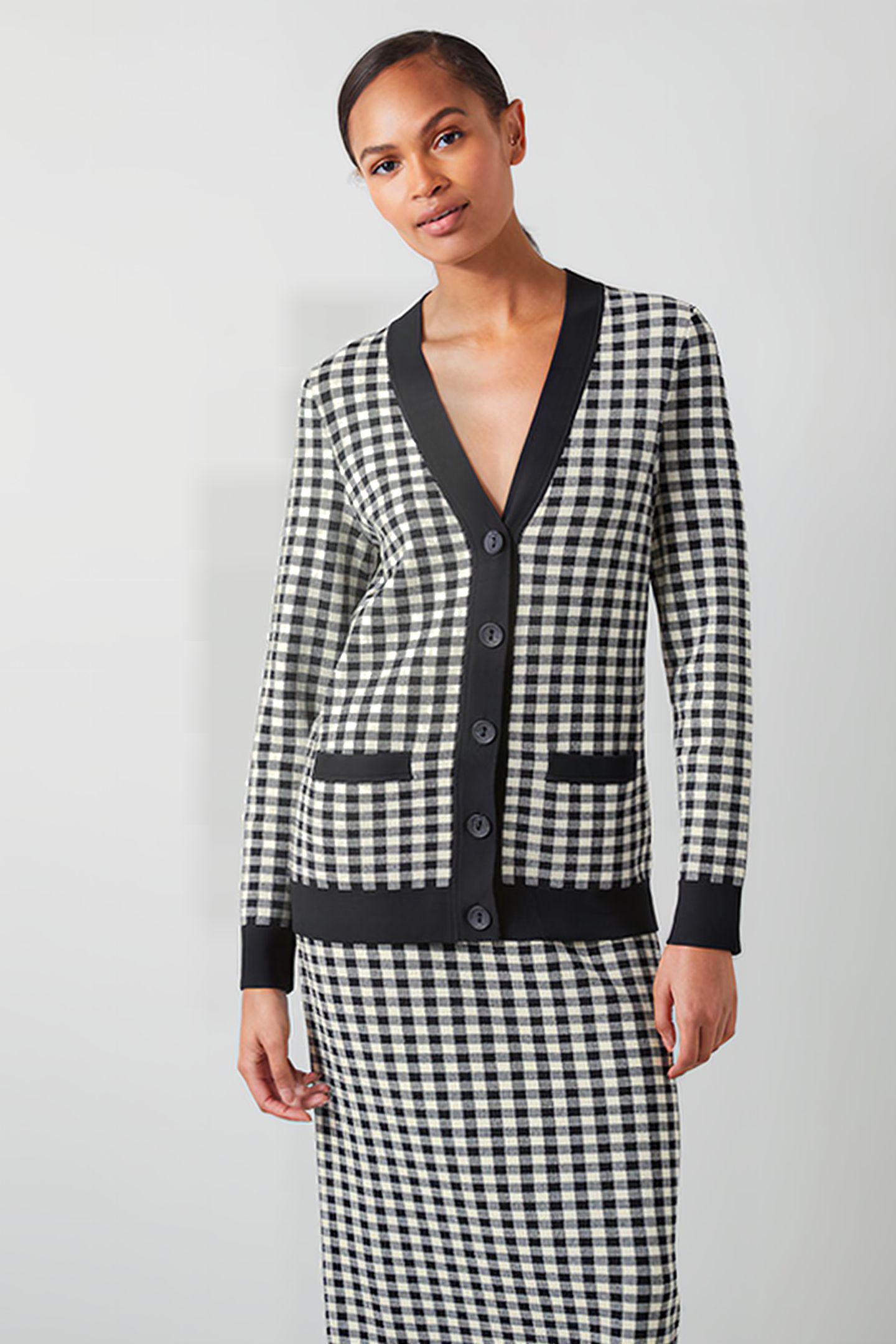 LEA MIDI SKIRT BLUE CHECK 4