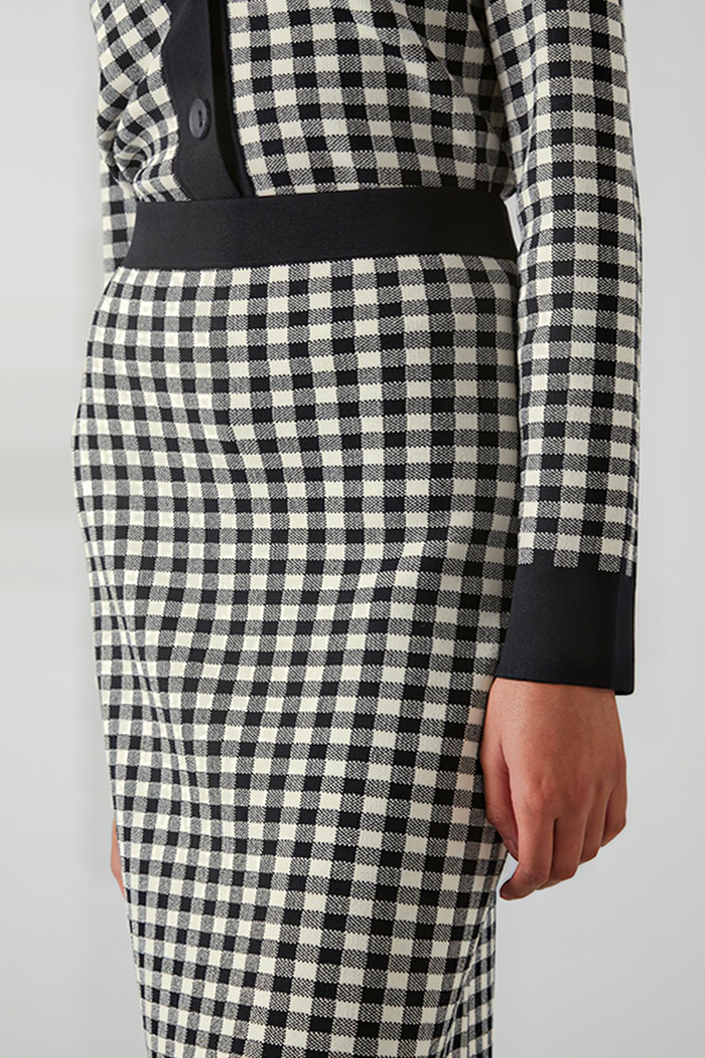LEA MIDI SKIRT BLUE CHECK 5