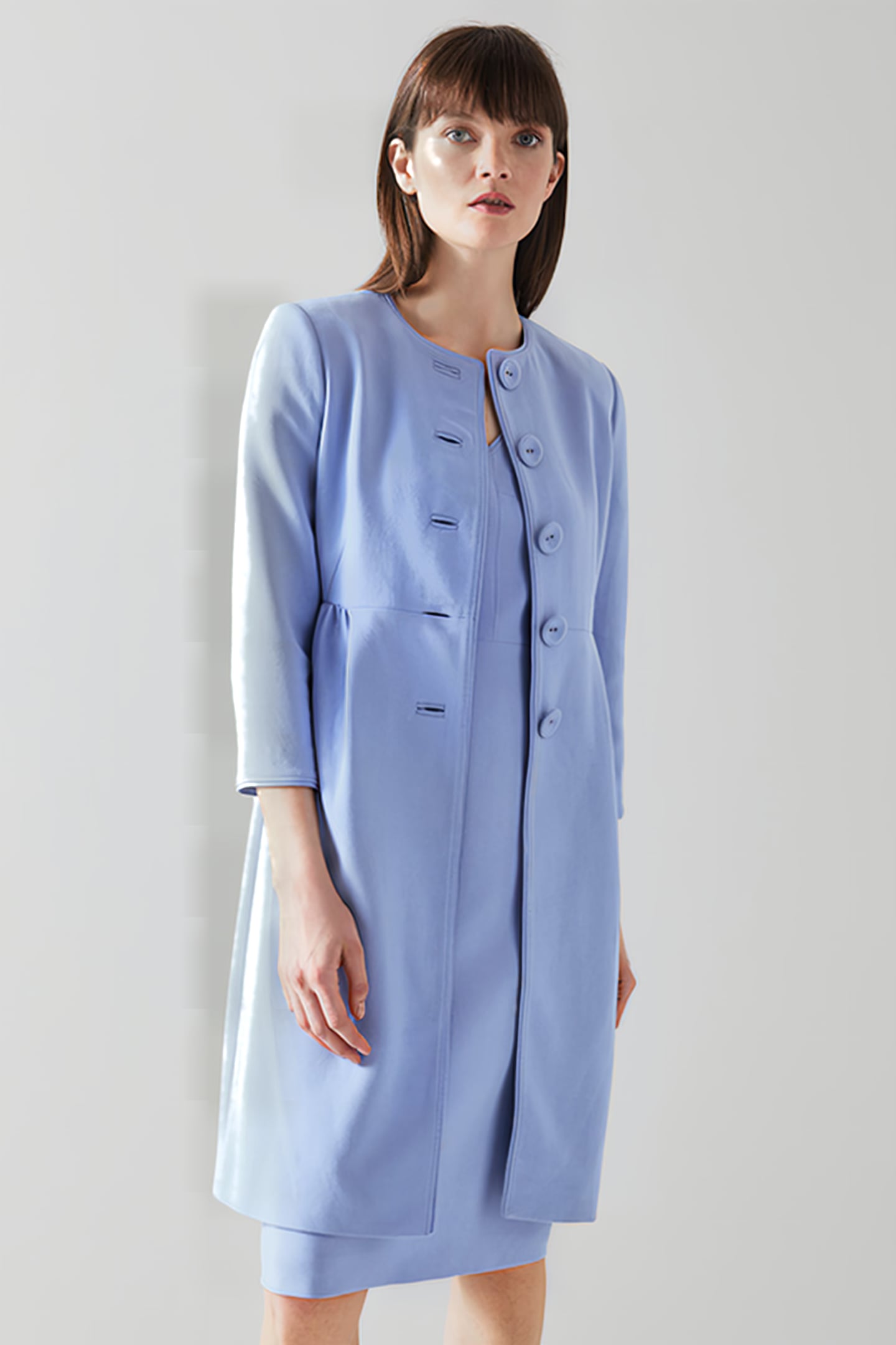 GEORGIA SINGLE BREASTED COAT LAVENDER 2
