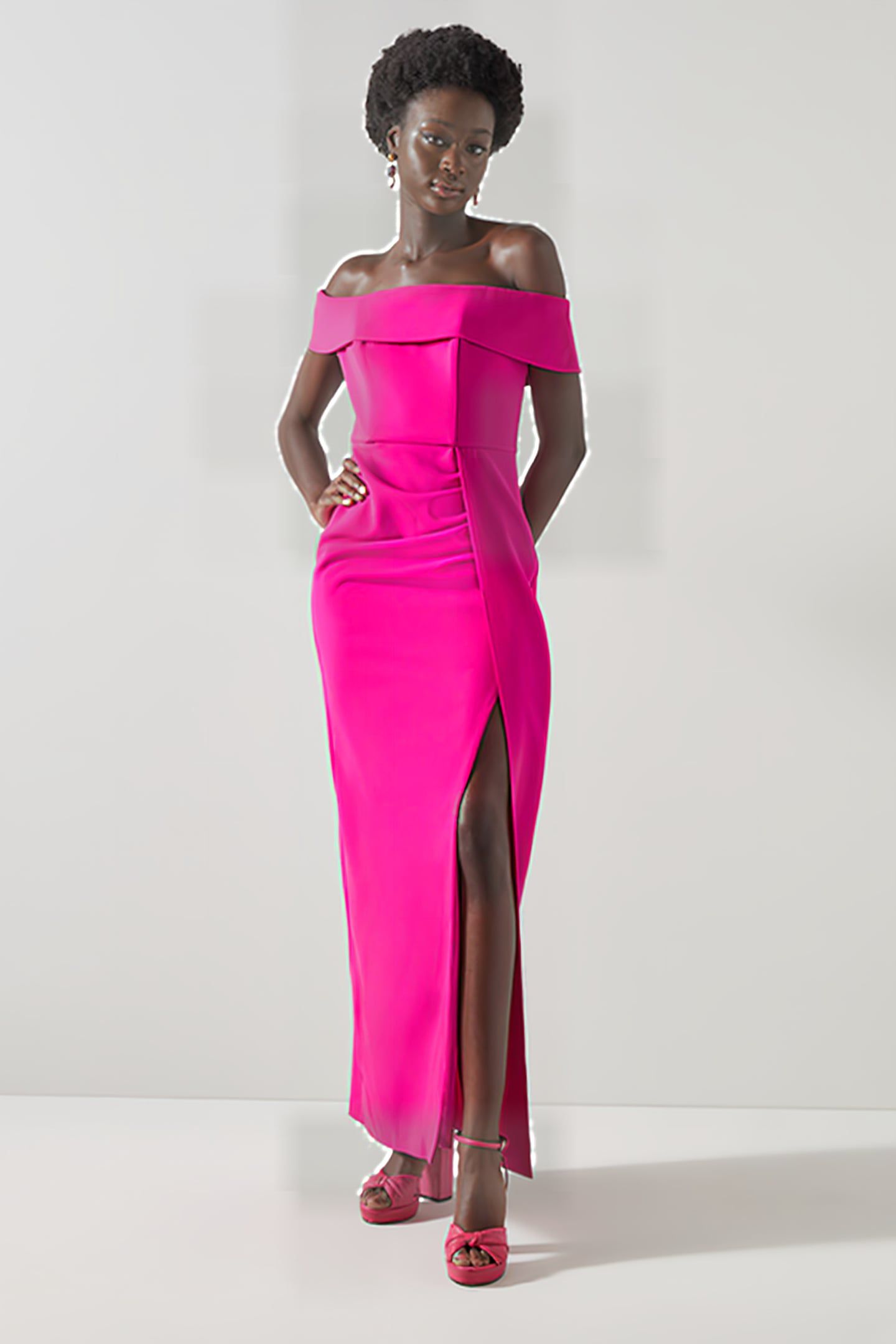 RAMPLING MAXI DRESS MAGENTA 1
