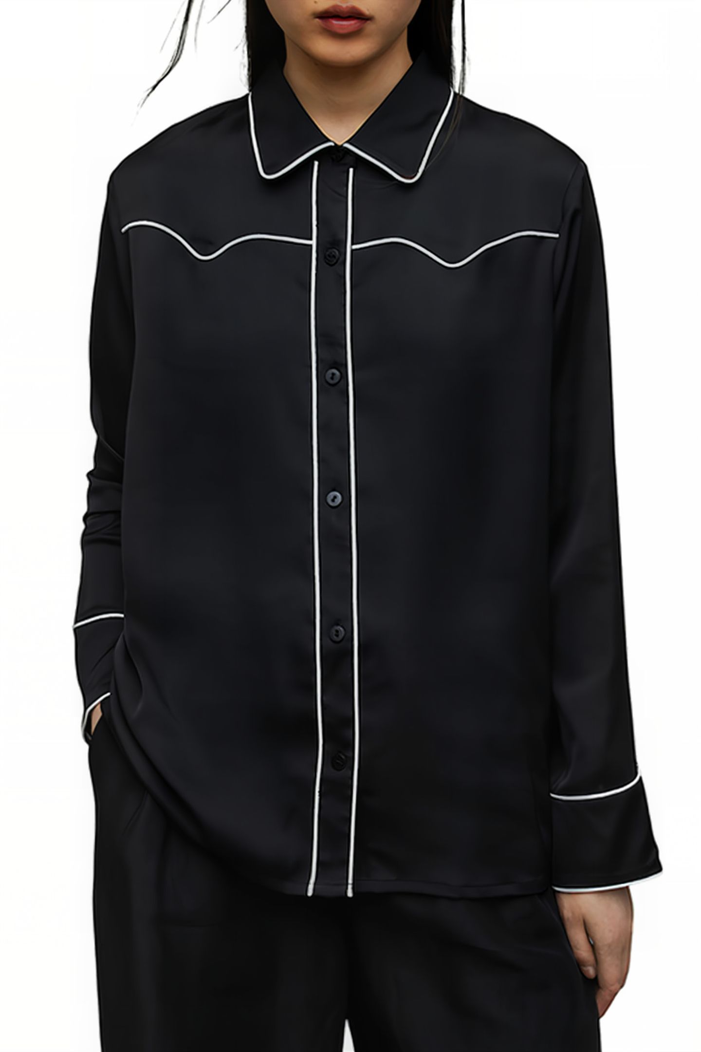 CECE SHIRT BLACK/WHITE 5