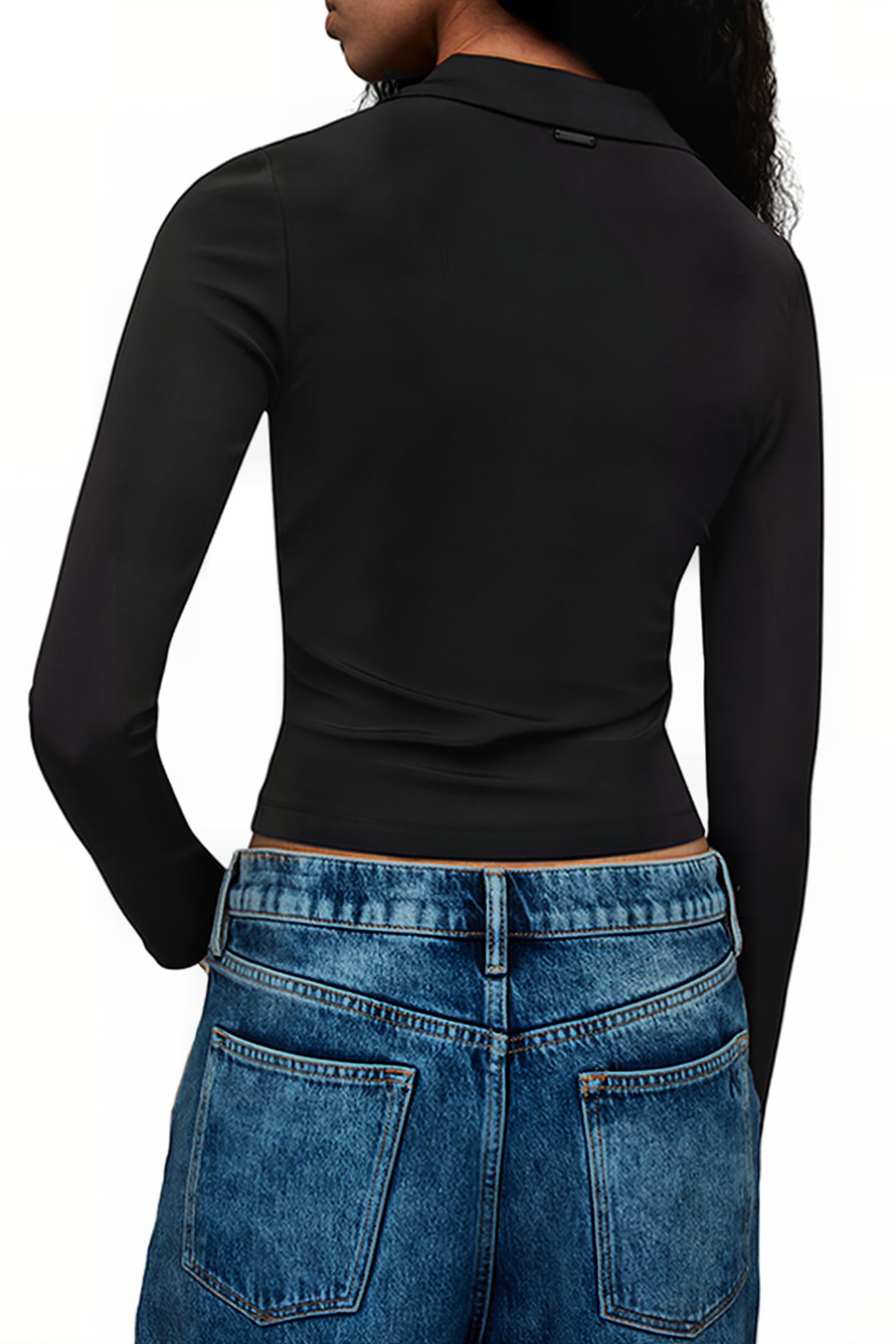 HALLIE LS POLO BLACK 2