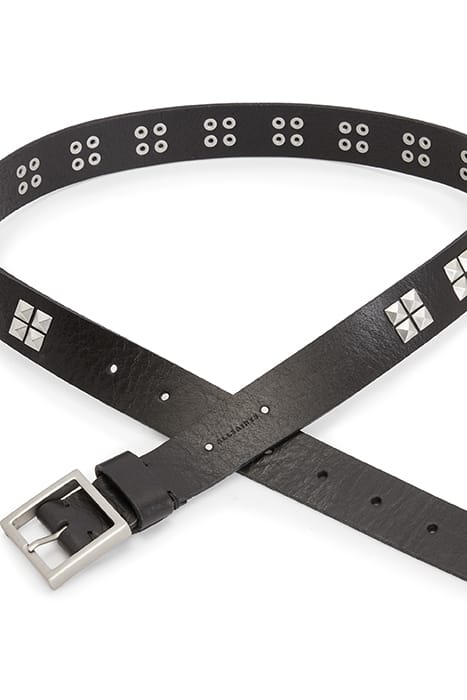 ALEXIA STUD BELT BLACK/DULL NICKEL 5