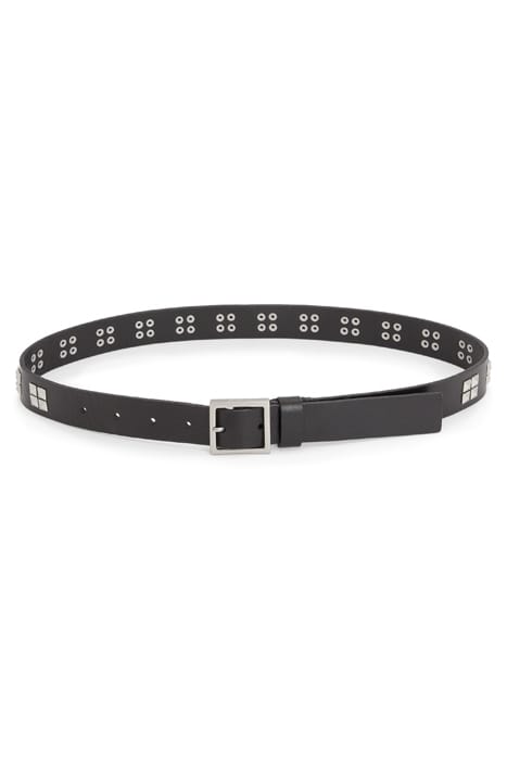ALEXIA STUD BELT BLACK/DULL NICKEL 3
