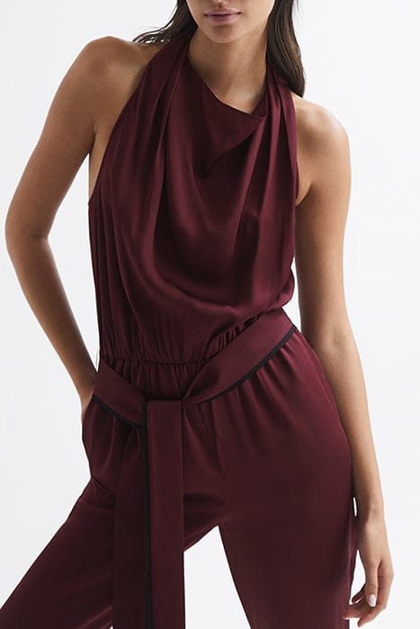 FRIDA JUMPSUIT — BURGUNDY 3