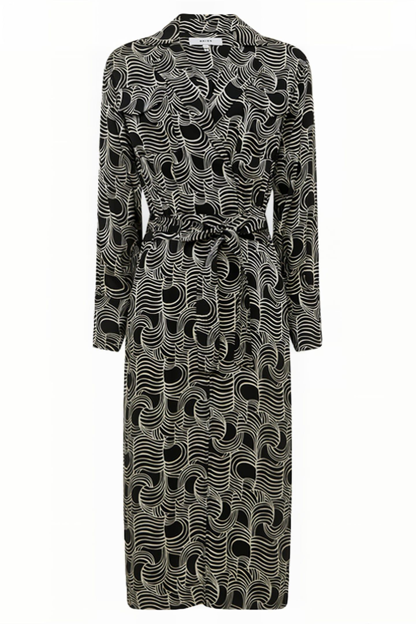 GEORGINA MIDI DRESS — CREAM/BLACK 7