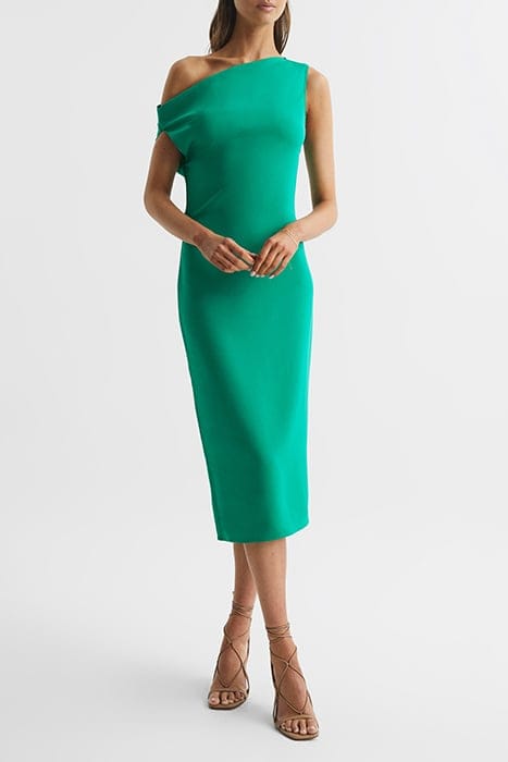 ZARIA GREEN MIDI DRESS — BODYCON FIT 1
