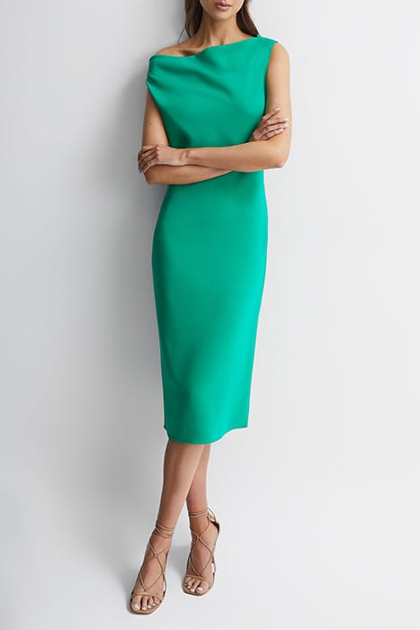 ZARIA GREEN MIDI DRESS — BODYCON FIT 3