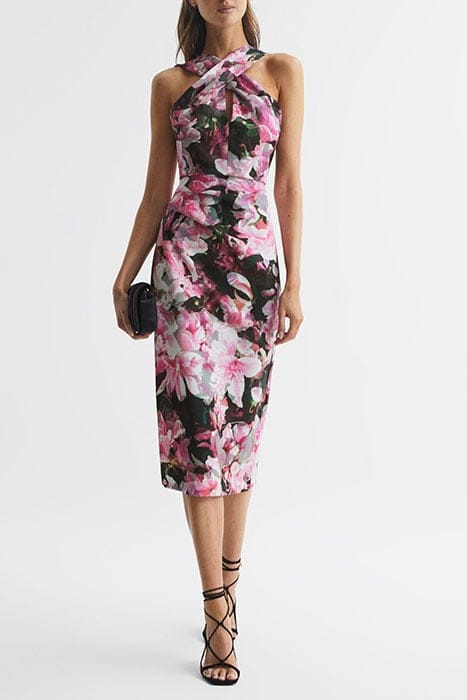 ELLA MIDI DRESS — PINK 3