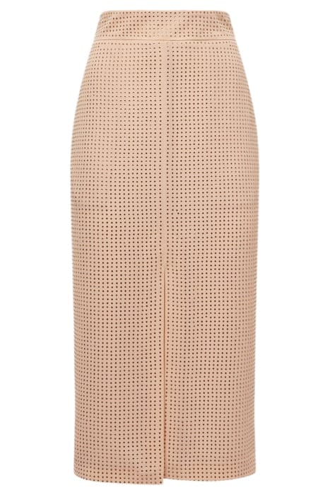 BROOKLYN MIDI SKIRT — NUDE 7