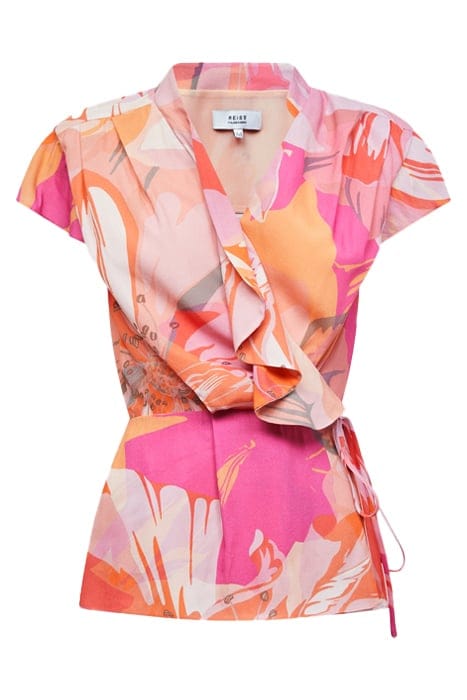 COREY BLOUSE PINK BLOUSES — MEASUREMENTS OF MODEL 7