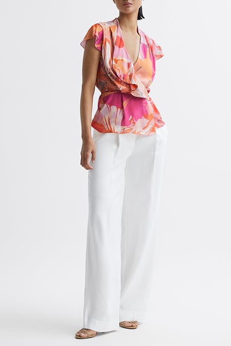 COREY BLOUSE PINK BLOUSES — MEASUREMENTS OF MODEL 3