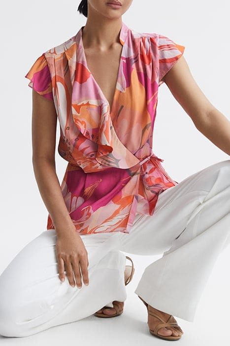 COREY BLOUSE PINK BLOUSES — MEASUREMENTS OF MODEL 5