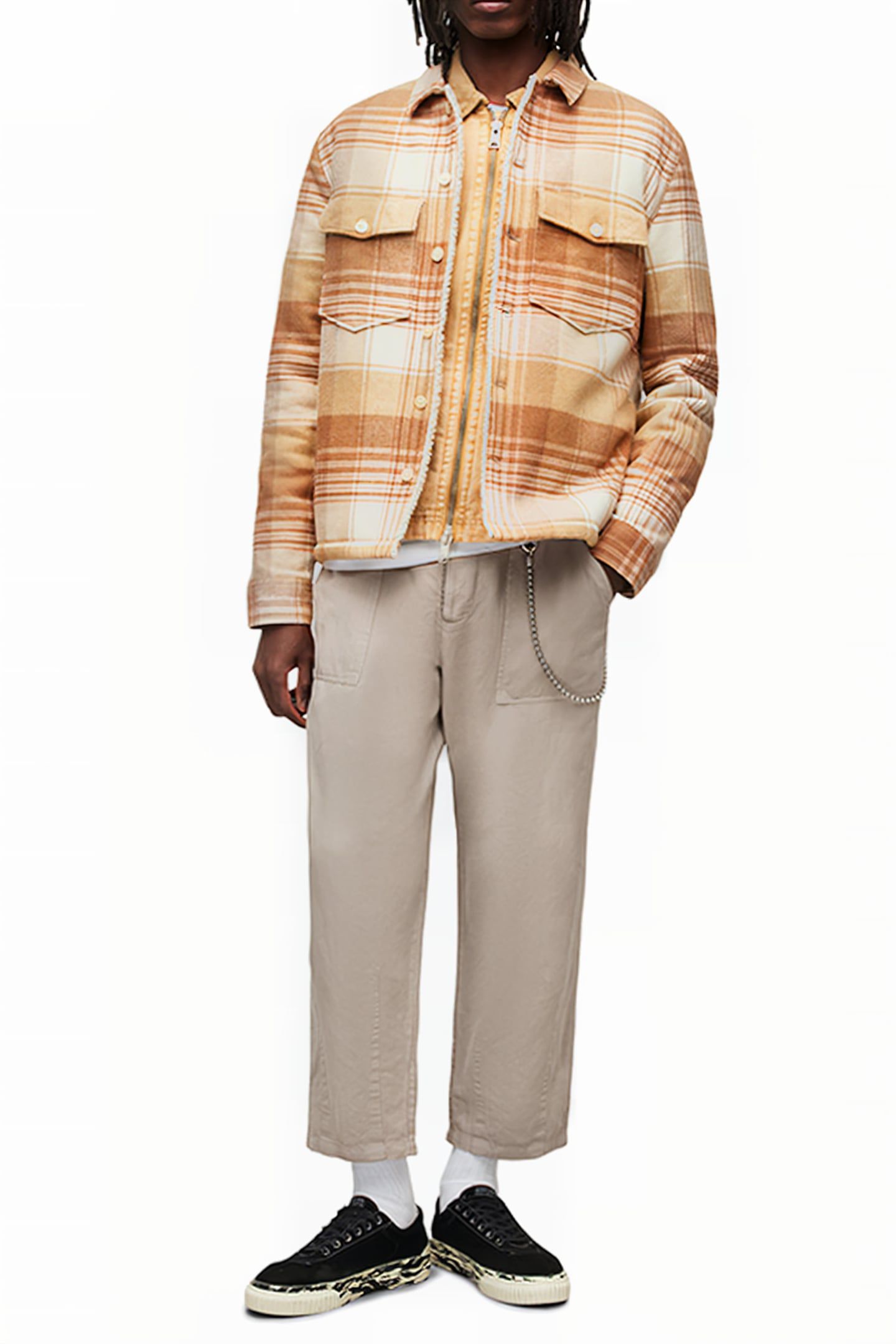 SACCO JACKET ECRU/CAMEL 2