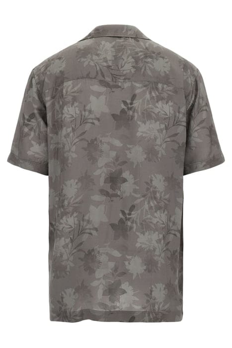 MARCIANO BY GUESS BILLY BOWLING SHIRT MOSSY GREEN FLOWER CAS 6