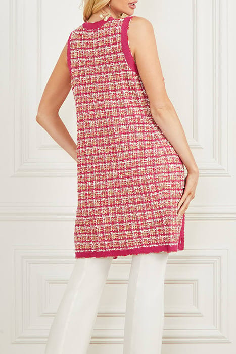 MARCIANO BY GUESS MARIAH DRESS TWEED S CORAL PEONIE TWEED 2