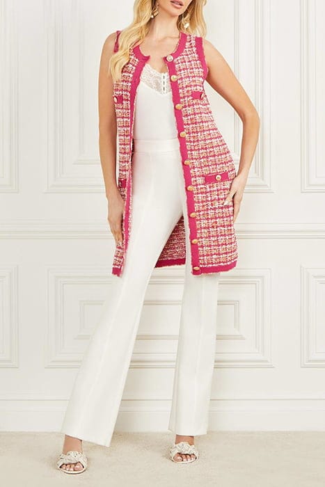 MARCIANO BY GUESS MARIAH DRESS TWEED S CORAL PEONIE TWEED 3