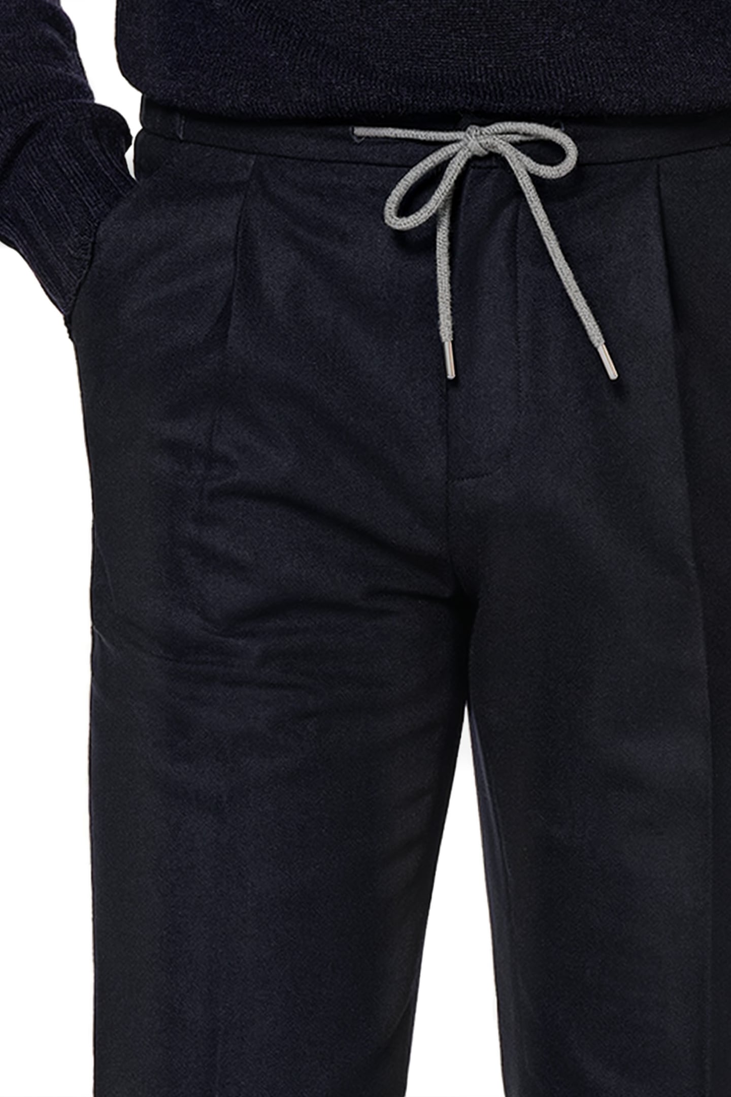 NAVY DRAWSTRING AMES TROUSERS 5