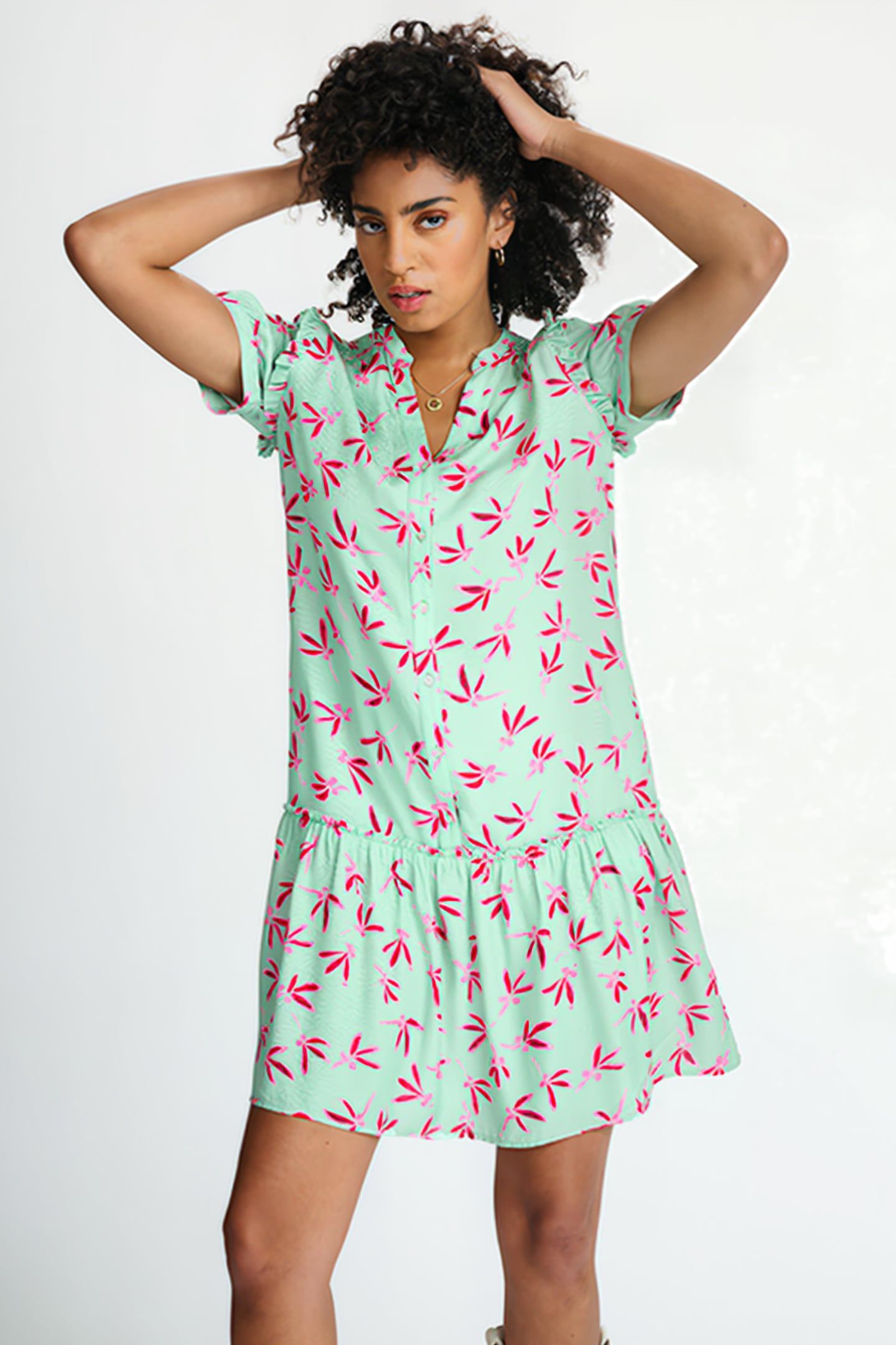 DRESS - EVE FLY AWAY GREEN 6