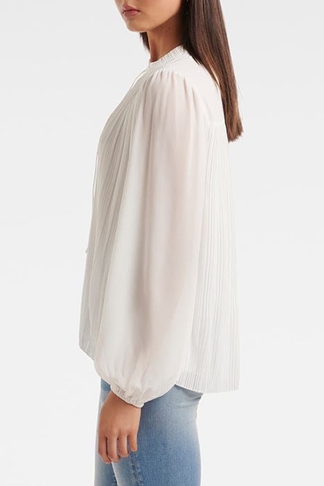 TULLY PLEAT DETAIL BLOUSE PORCELAIN 4