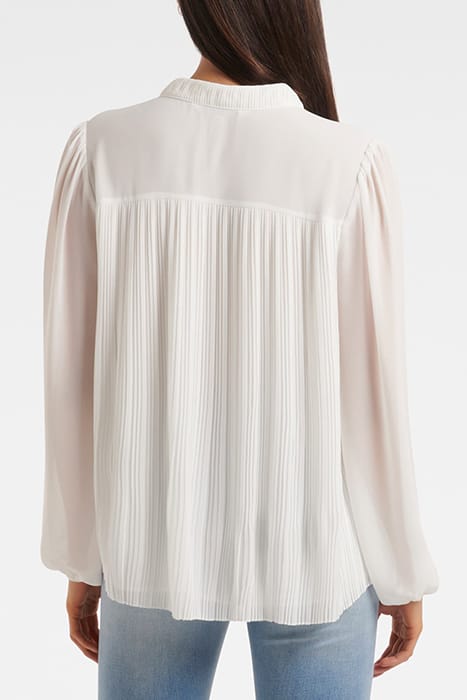 TULLY PLEAT DETAIL BLOUSE PORCELAIN 2
