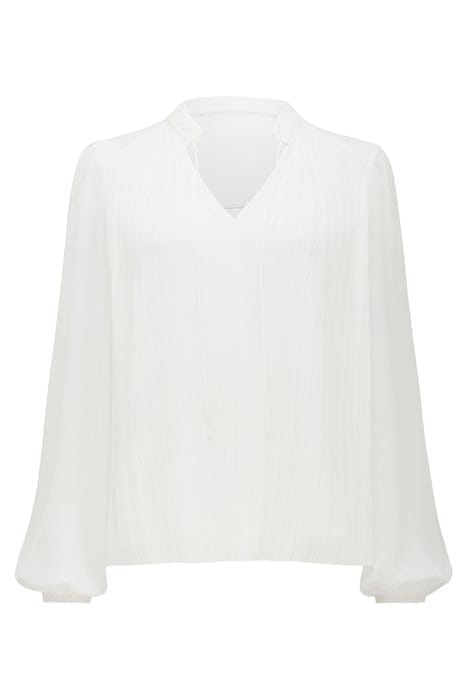 TULLY PLEAT DETAIL BLOUSE PORCELAIN 6