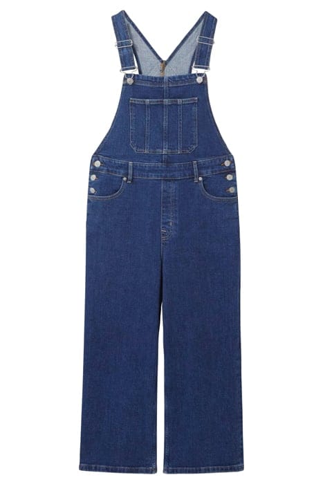 KELLY WIDE LEG DUNGAREE MID DENIM 4