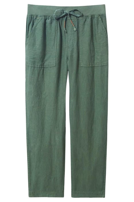EFFIE LINEN TROUSER KHAKI GREEN 4