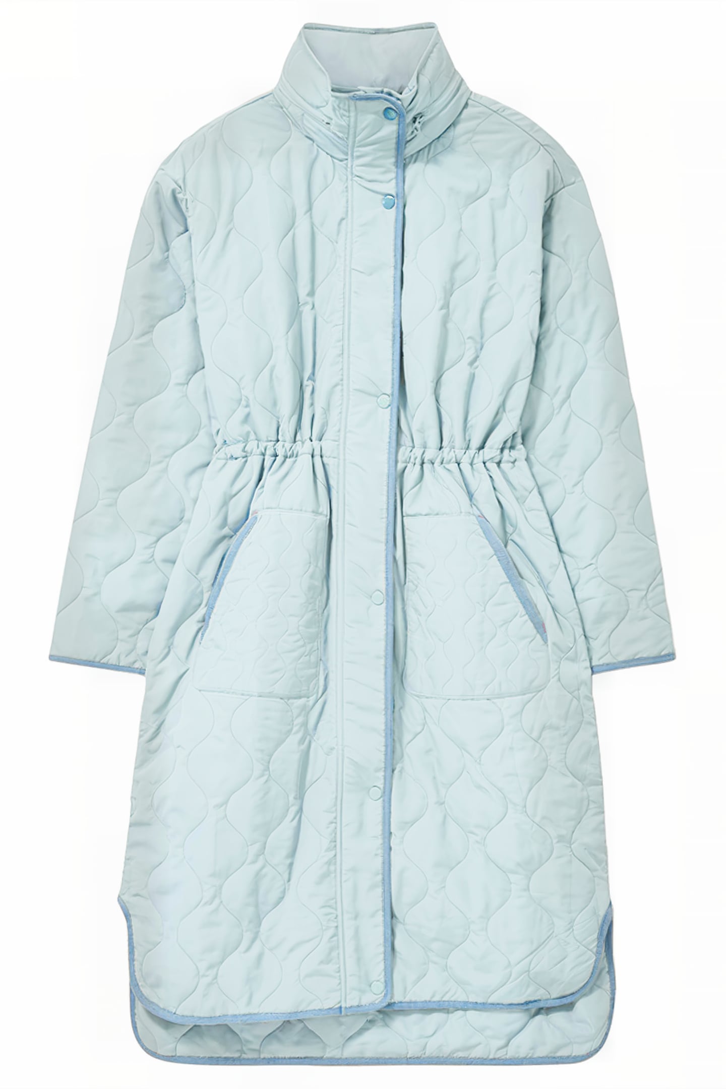 MADDISON QUILTED COAT MID BLUE 4