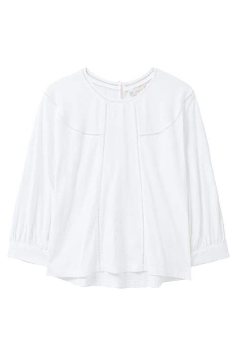 MOLLIE JERSEY MIX TOP BRILLIANT WHITE 4