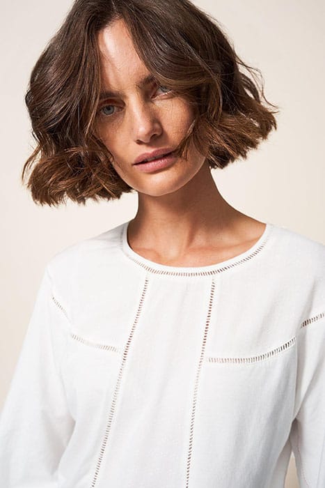 MOLLIE JERSEY MIX TOP BRILLIANT WHITE 3