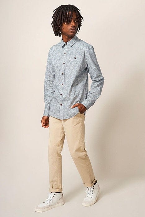 WELCH LINE PRINTED SHIRT DARK GREY 1