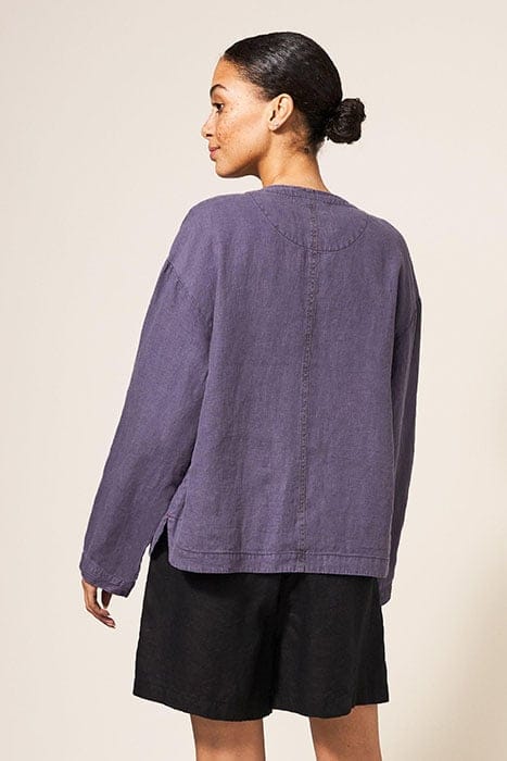 CARRIE DENIM JACKET DUSTY PURPLE 2