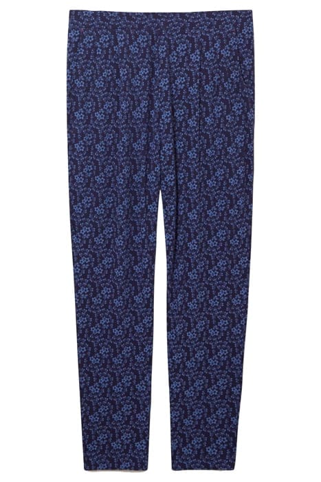 MAISON ECO VERO JERSEY TROUSER NAVY PRINT 4