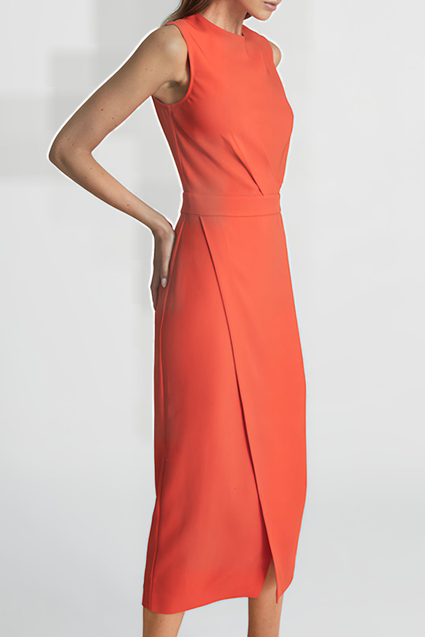 LAYLA MIDI DRESS — ORANGE 4