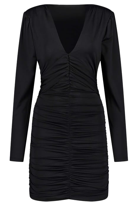 GALLERY FOLD DRESS BLACK 1