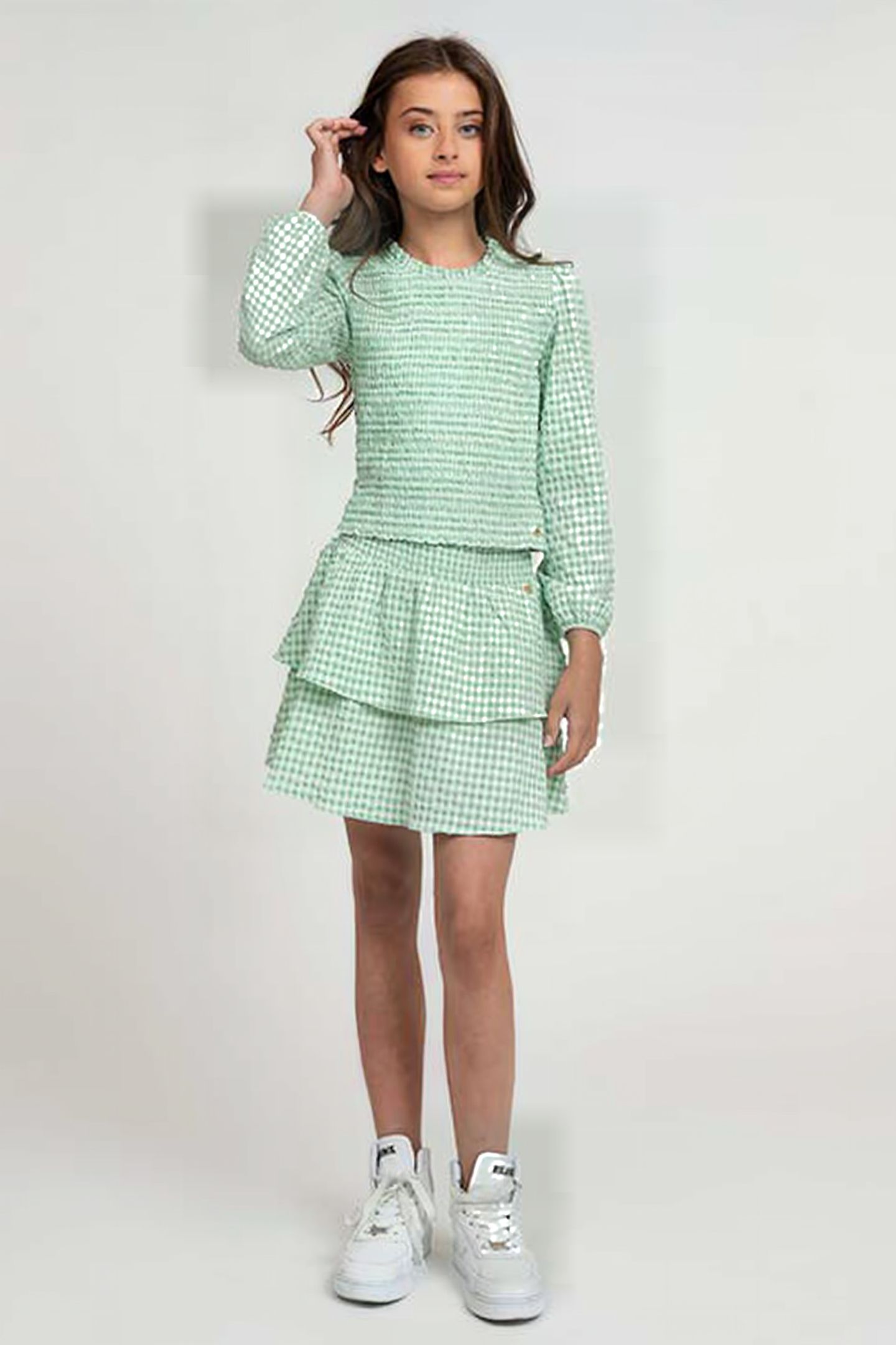 LOVI SKIRT BRIGHT SAGE GREEN 1