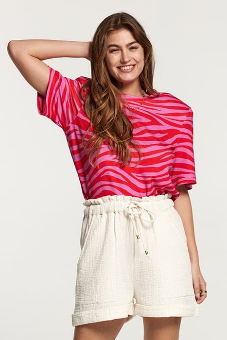 LADIES MARRAKECH SHORTS MOUSSELINE WAFFLE JET STREAM WHITE 5