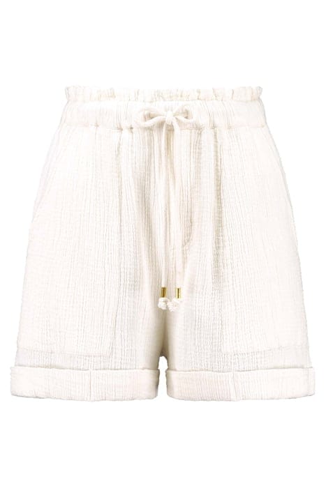 LADIES MARRAKECH SHORTS MOUSSELINE WAFFLE JET STREAM WHITE 9