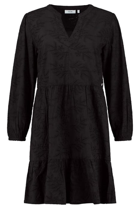 LADIES TULUM DRESS BRODERIE ANGLAISE BLACK 5