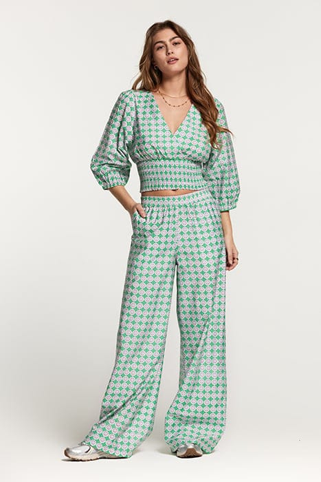 LADIES TRINIDAD TOP PORTO TILE FRESH GREEN 3