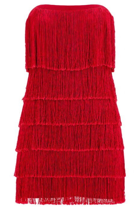 MARCIANO BY GUESS CHARLSTON FRINGE JUBILEE MINI DRESS MULTI 9