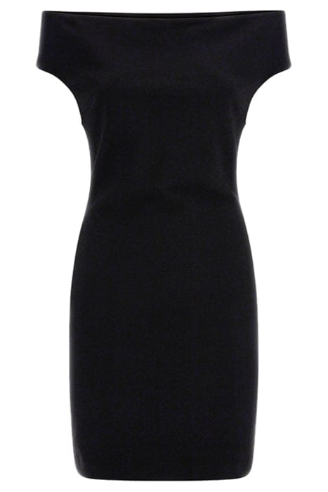 MARCIANO BY GUESS DAHLIA OFF SHOULDER JET BLACK 8