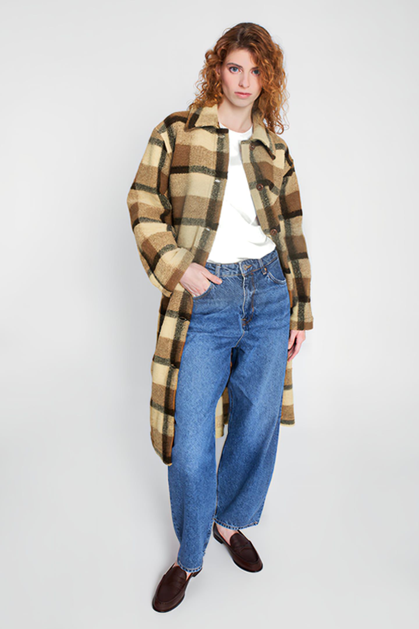 ISOLDE BEIGE CHECK 5