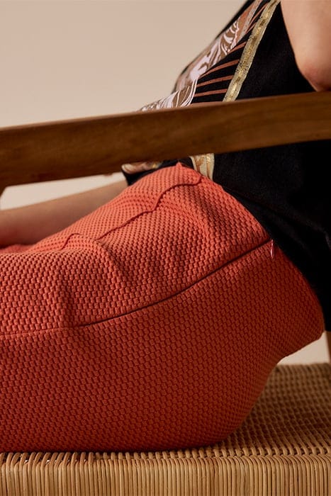 TROUSERS WAFFLE JERSEY WARM APRICOT 3