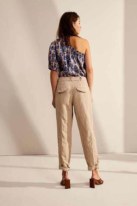 LOOSE FIT PANTS FLOWY LINEN TENCEL ALPACA 2