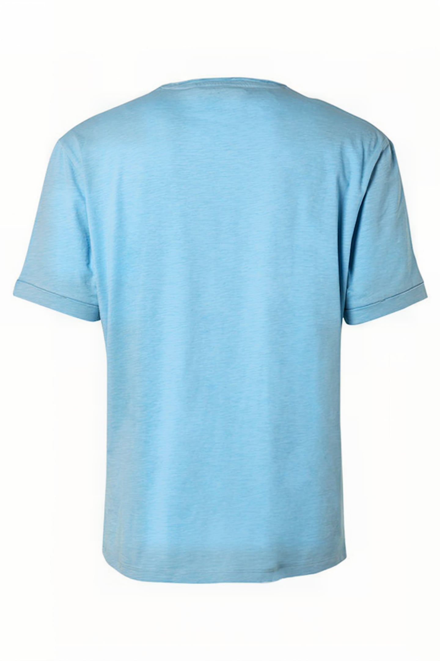 T-SHIRT CREWNECK SLUB LIGHT AQUA 5